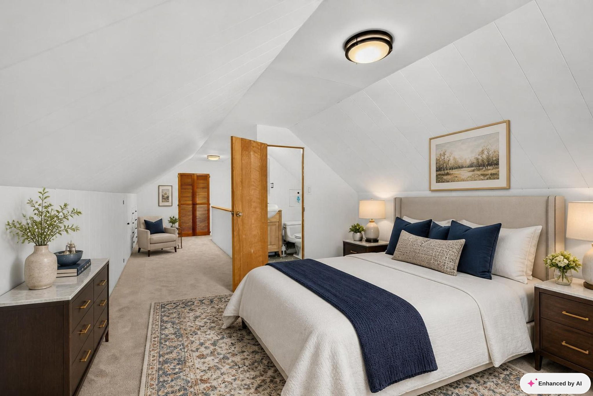 Upstairs Bedroom Virtually Staged 2