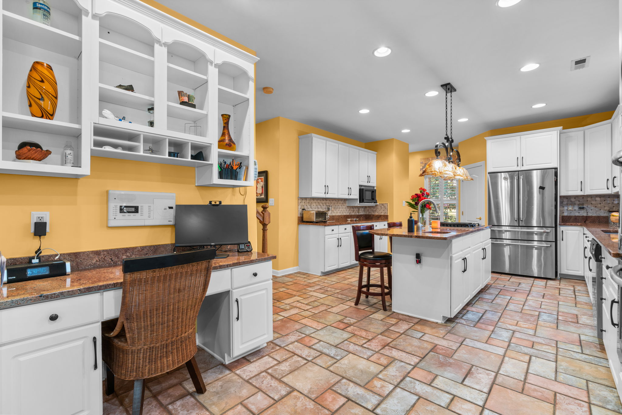 Desk Area in Kitchen