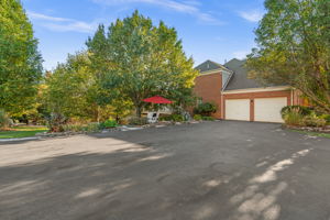 Driveway and Two Car Garage