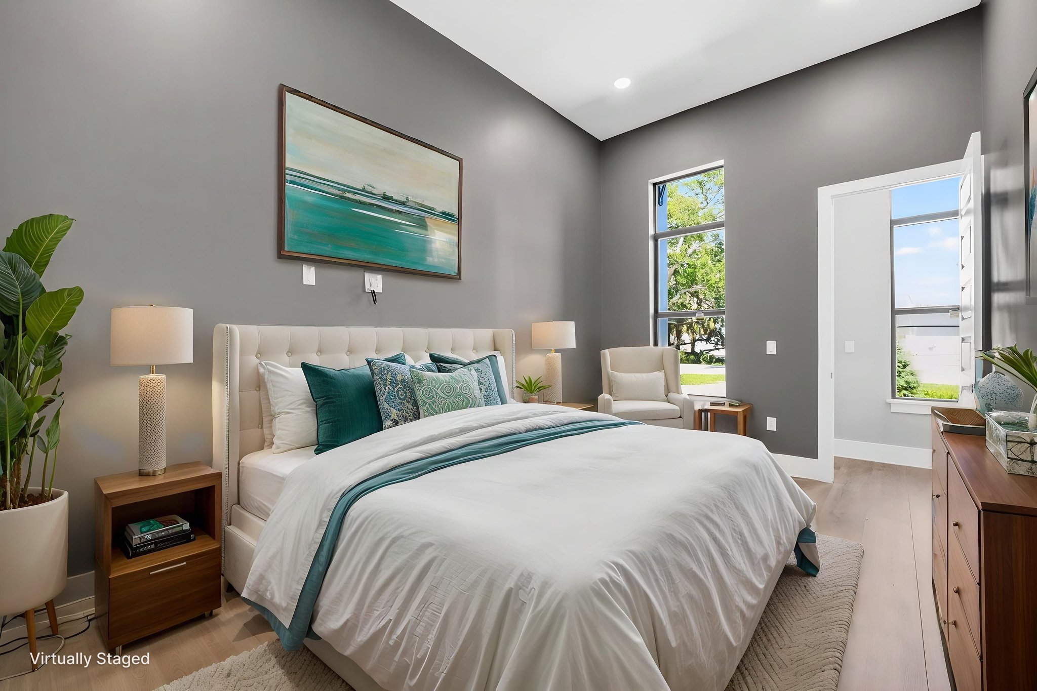 Bedroom 2 - Virtually staged