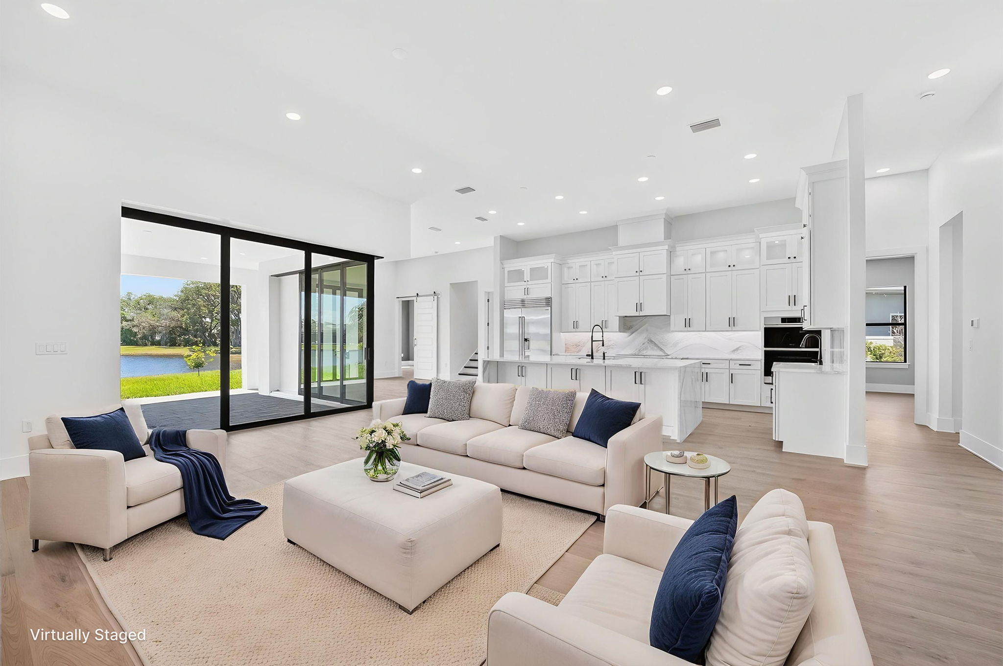 Living Area virtually staged