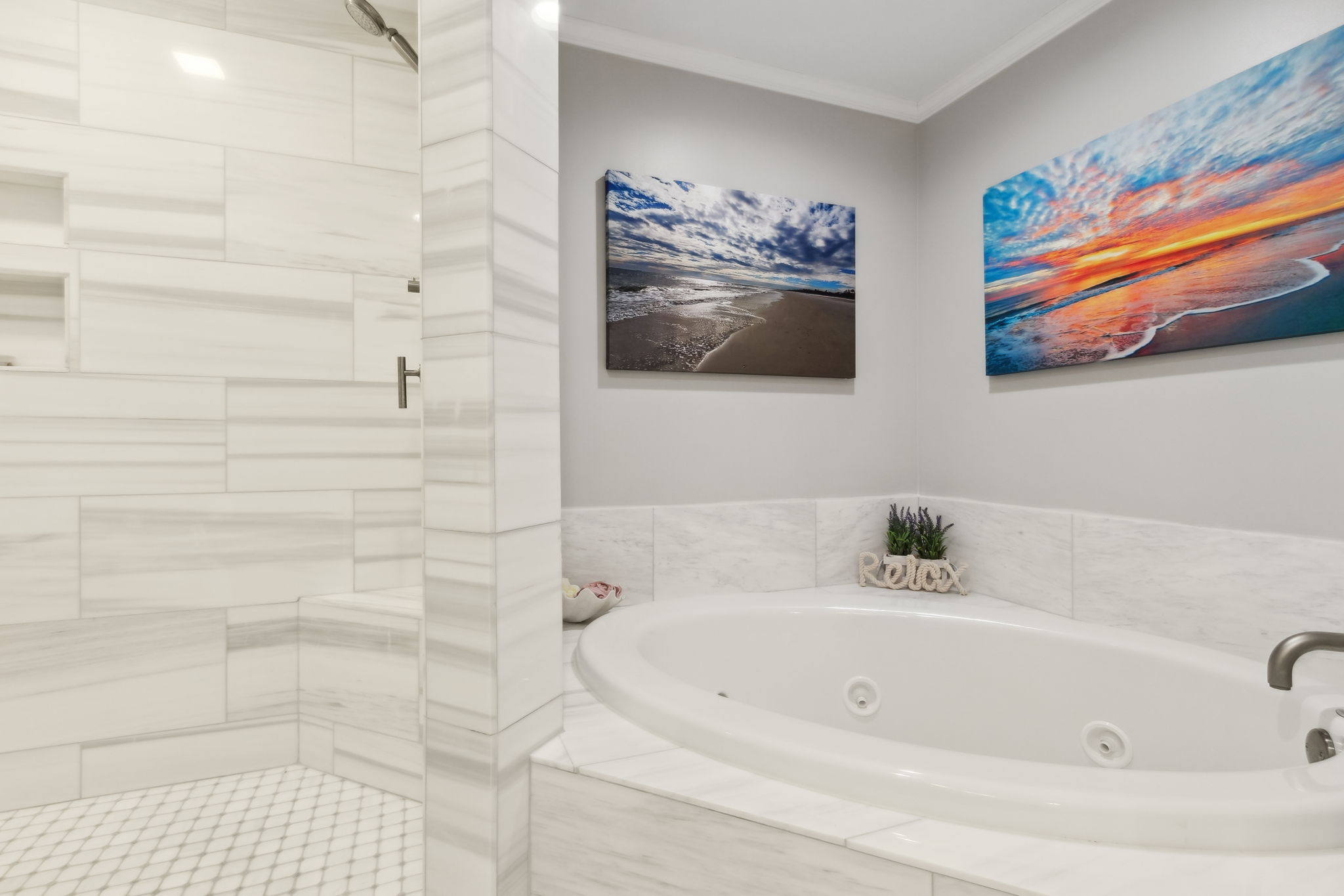 Walk in Shower & Soaking Tub
