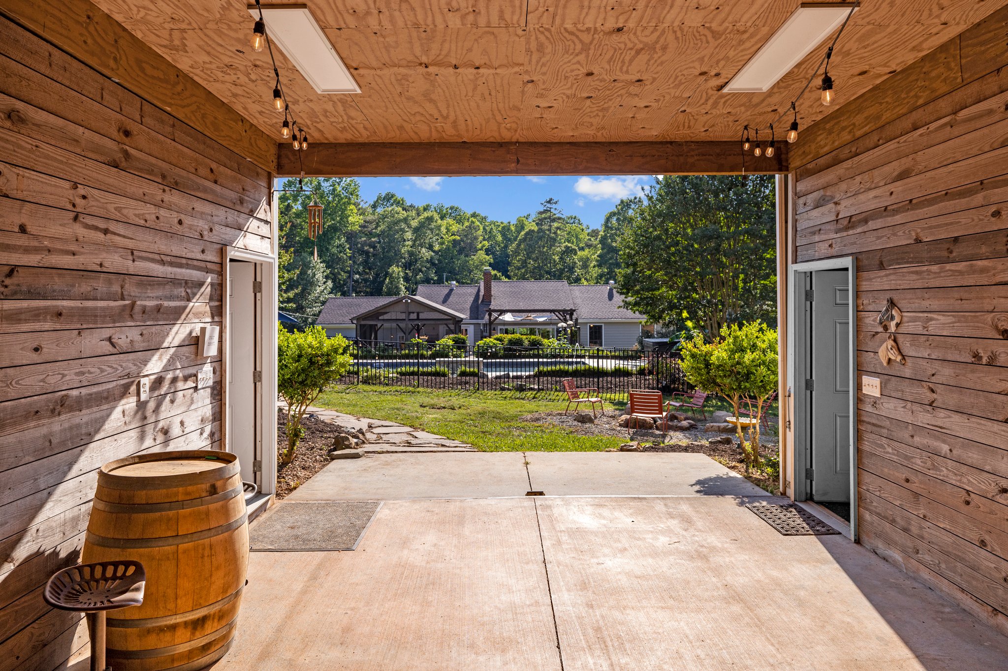 View to main house