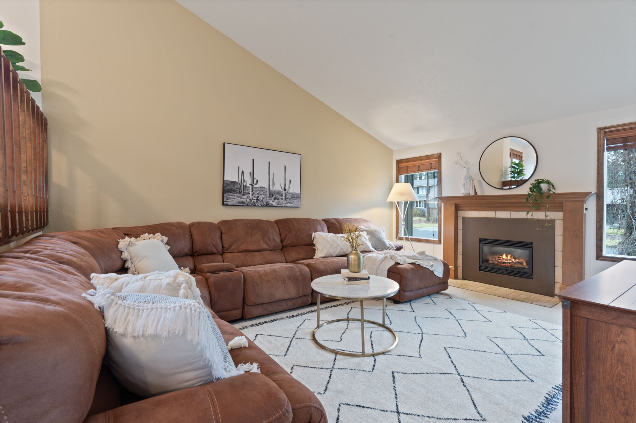 1st floor living with gas fireplace