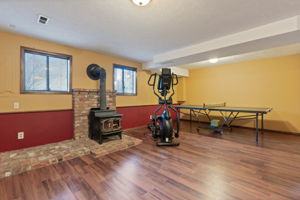 Wood fireplace