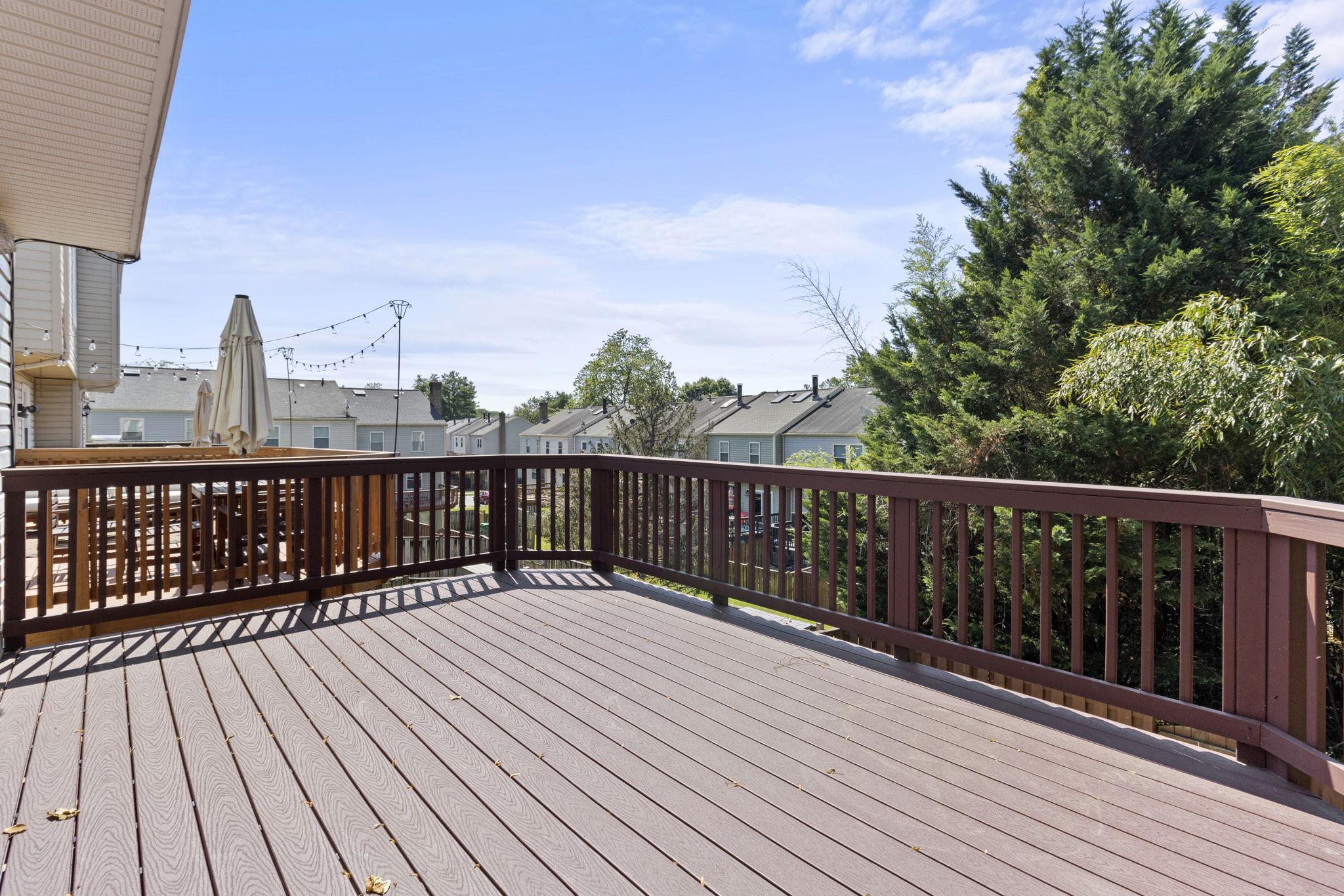 View from expansive outdoor deck