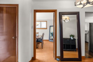 door to dining room