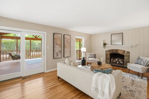 Family Room with Access to Screened Porch
