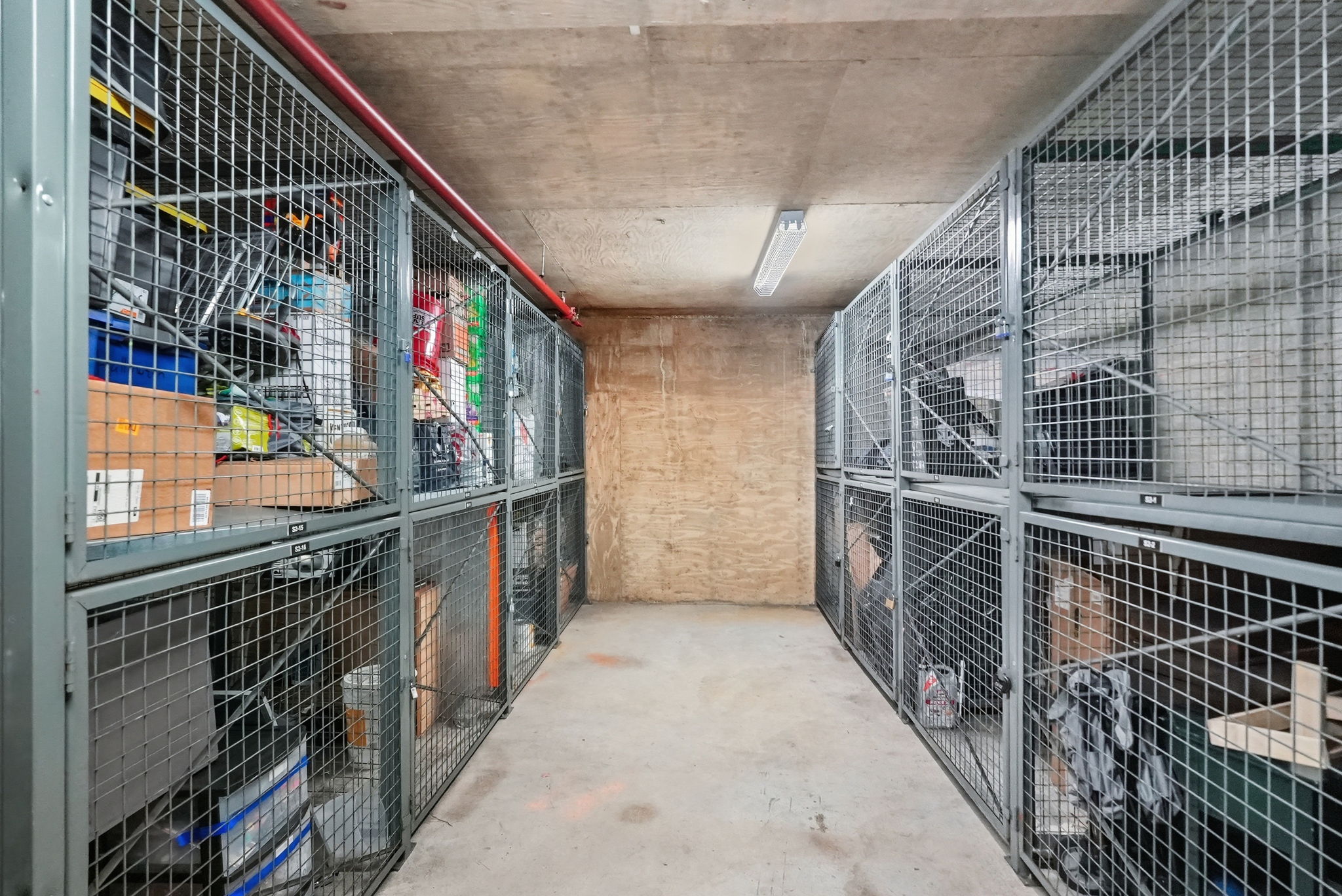 2 large storage units convey with condo