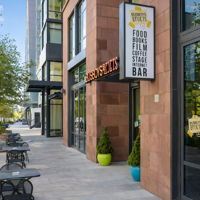 Multiple dining and grocery options outside your front door