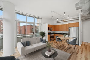 Sun-Filled Living (Virtually Staged)