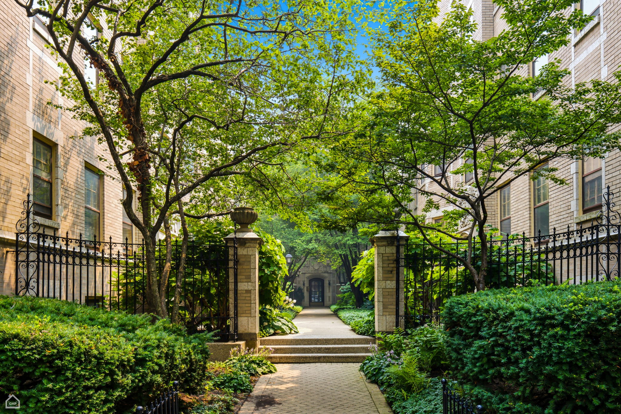 Beautiful vintage building and courtyard