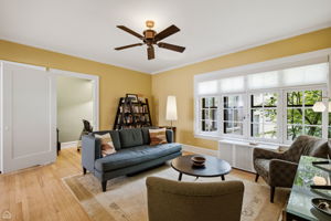 Lovely courtyard views through large windows