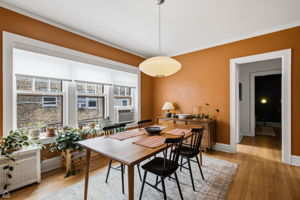 Bright and inviting dining room