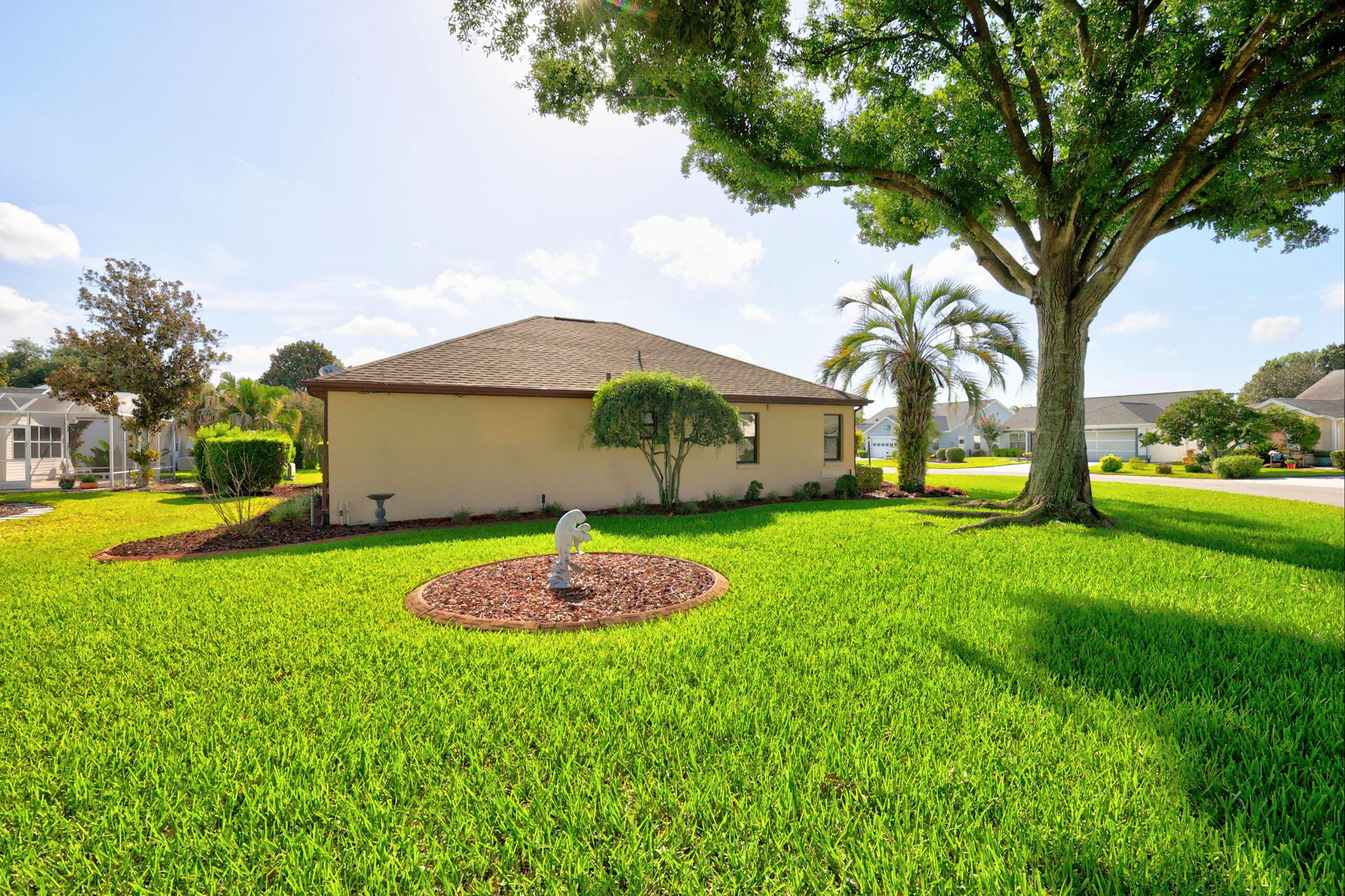 Rear and Side Elevation with Large Corner Lot