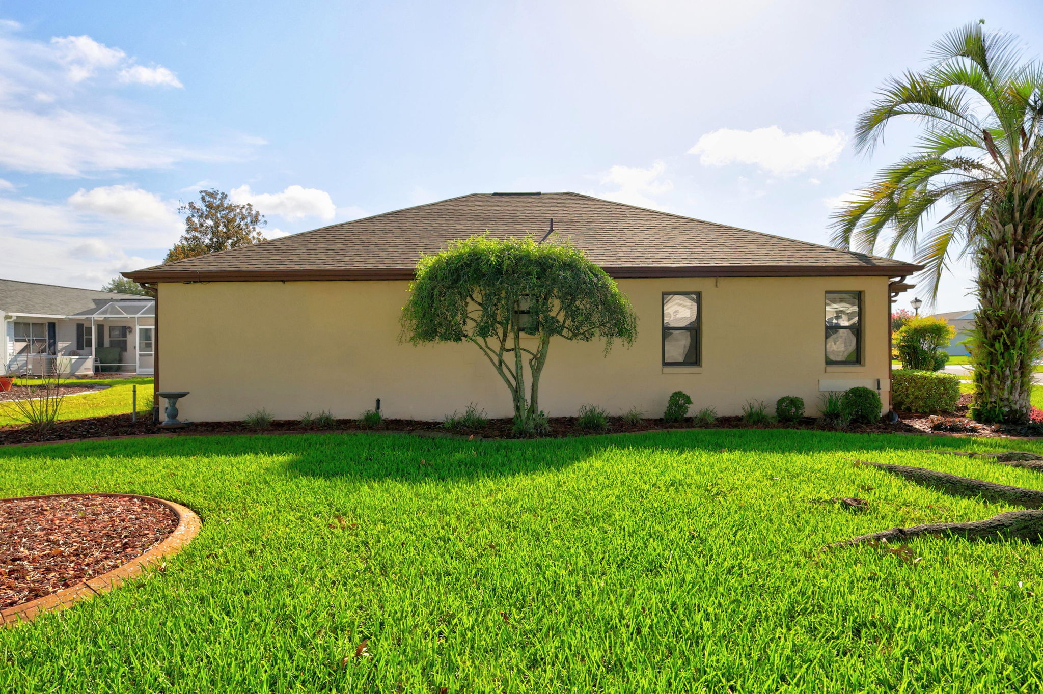 Side Elevation with Large Corner Lot