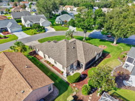 Aerial Rear and Side Elevation with Large Corner Lot and ROOM FOR A POOL!