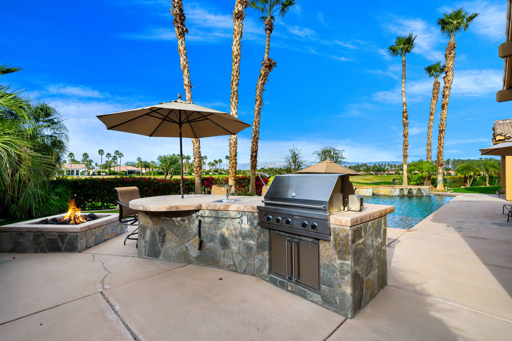 BBQ Island and Firepit