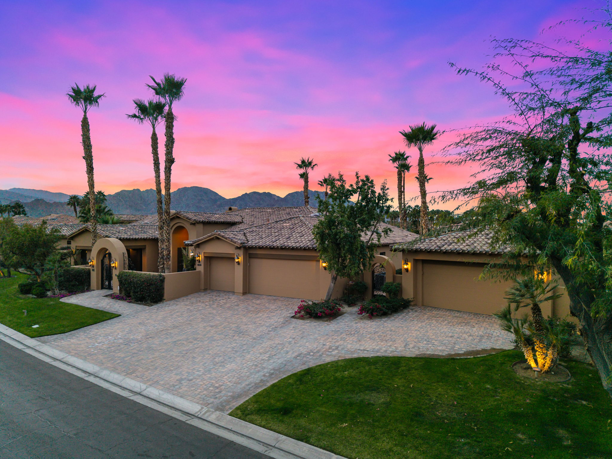 Nighttime Front of Home