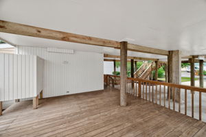 Covered Deck and Outside Shower
