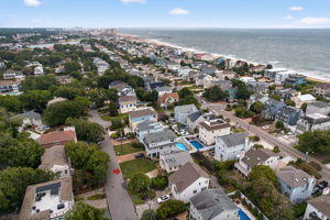 Overhead View Looking toward Ocean Front