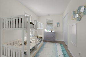 Third Bedroom-Virtually Staged
