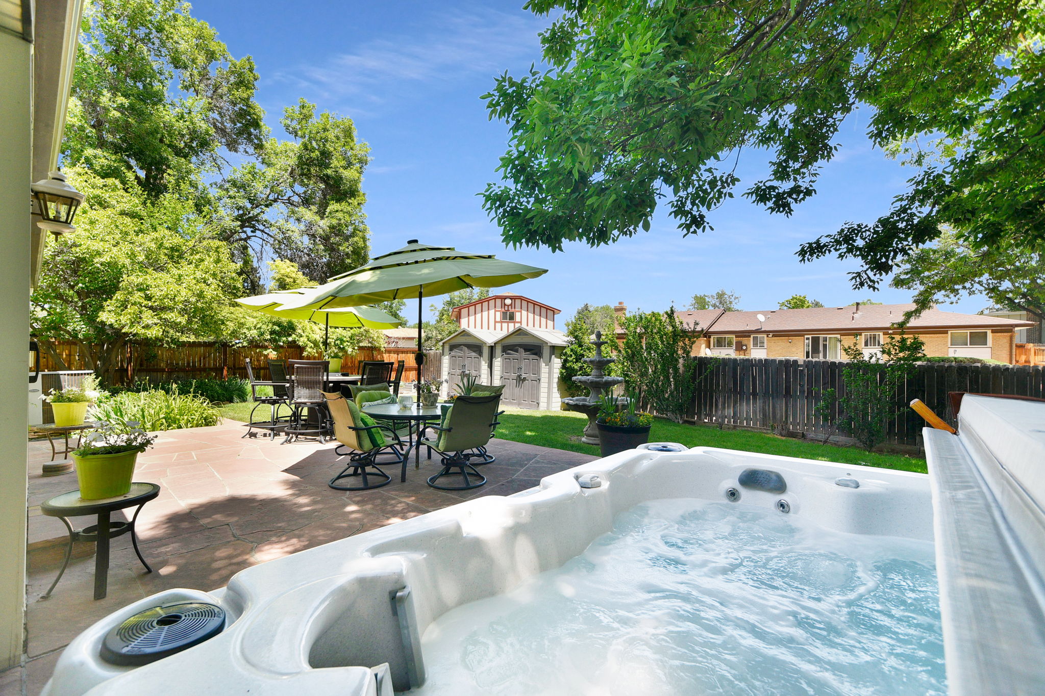 Enjoy your Hot Tub During the Day or at Night