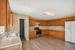 Plenty of cabinetry for storage