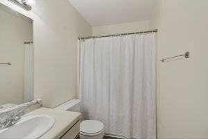 Downstairs Unit A shared hall bath