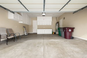 Garage with Built in Storage