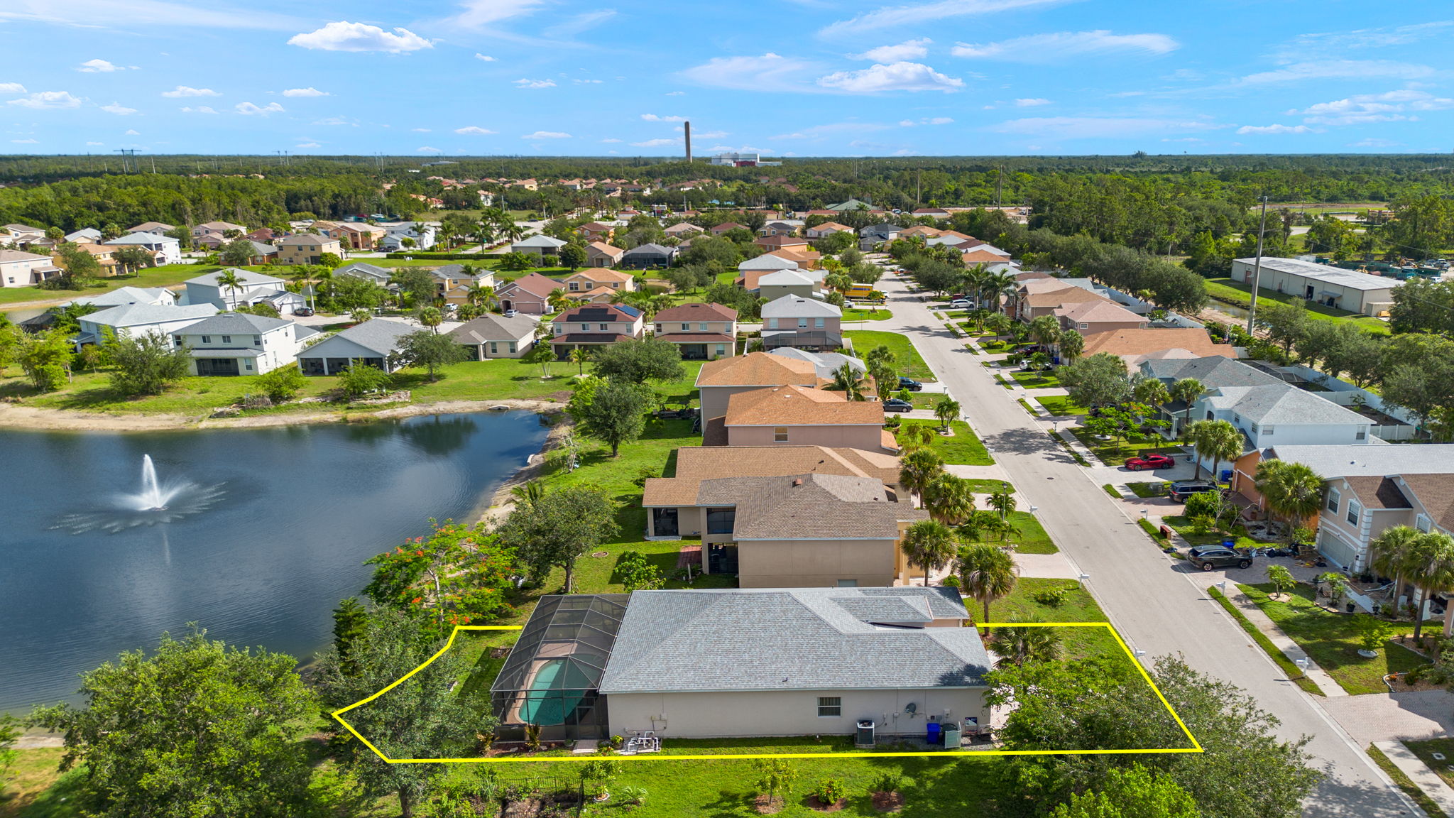 Aerial Front Exterior 1 - lot lines