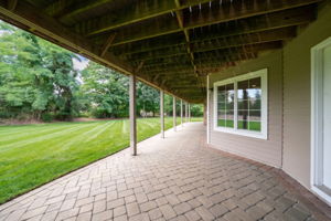 Ground level patio off walk out basement.