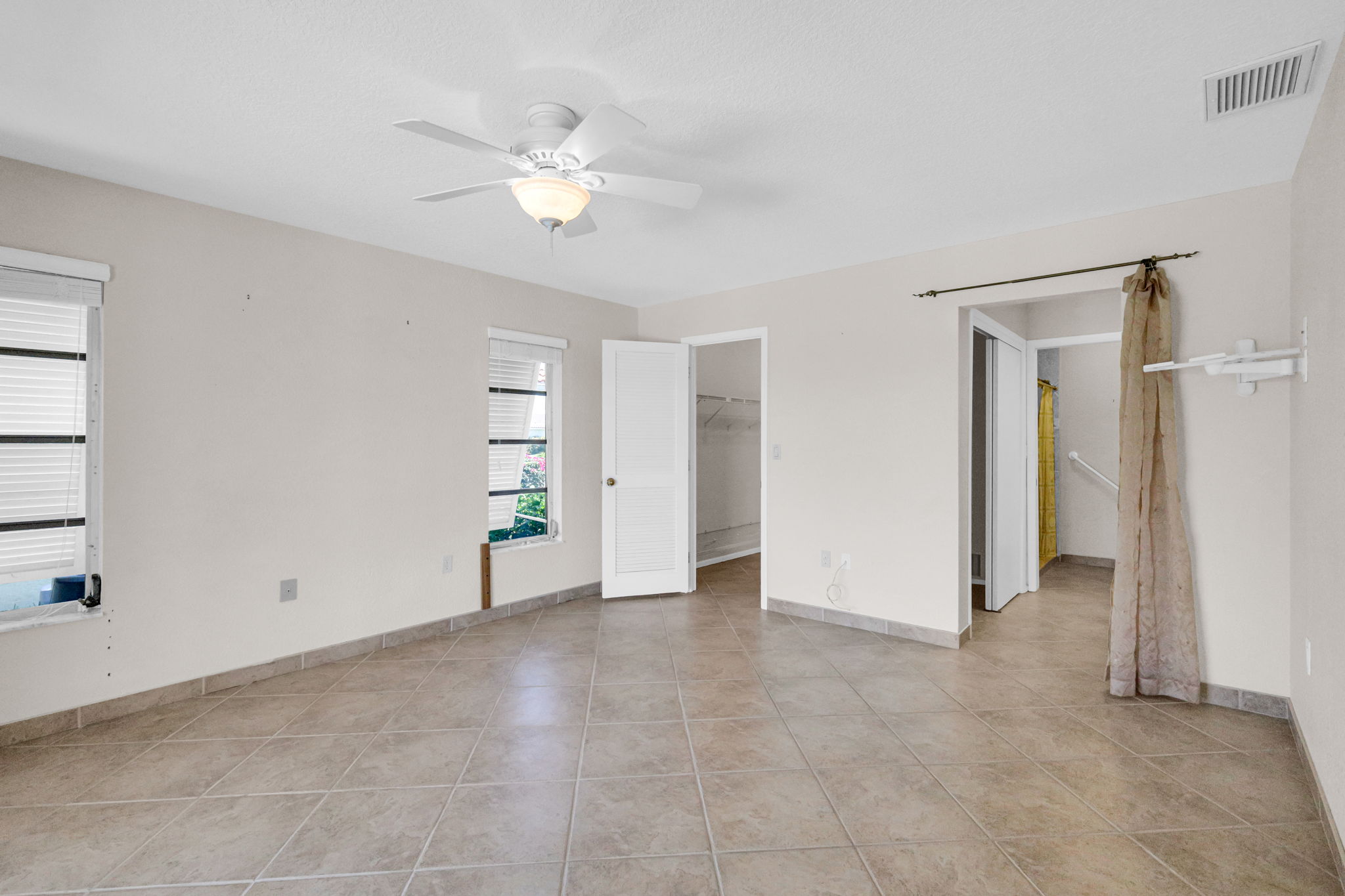 Primary Bedroom with 2 closets