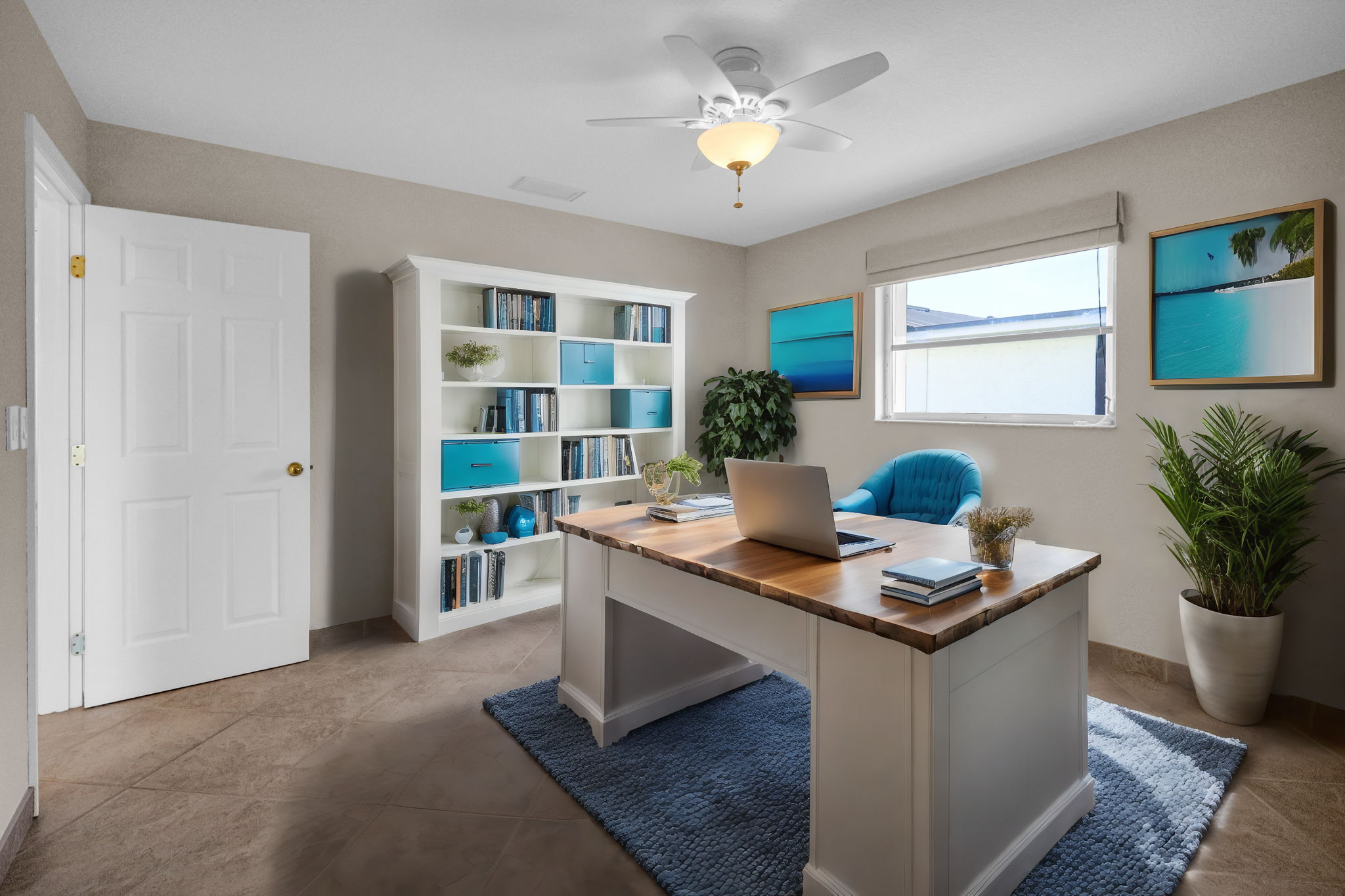 Virtually Staged -  Bedroom 2 with large walk in