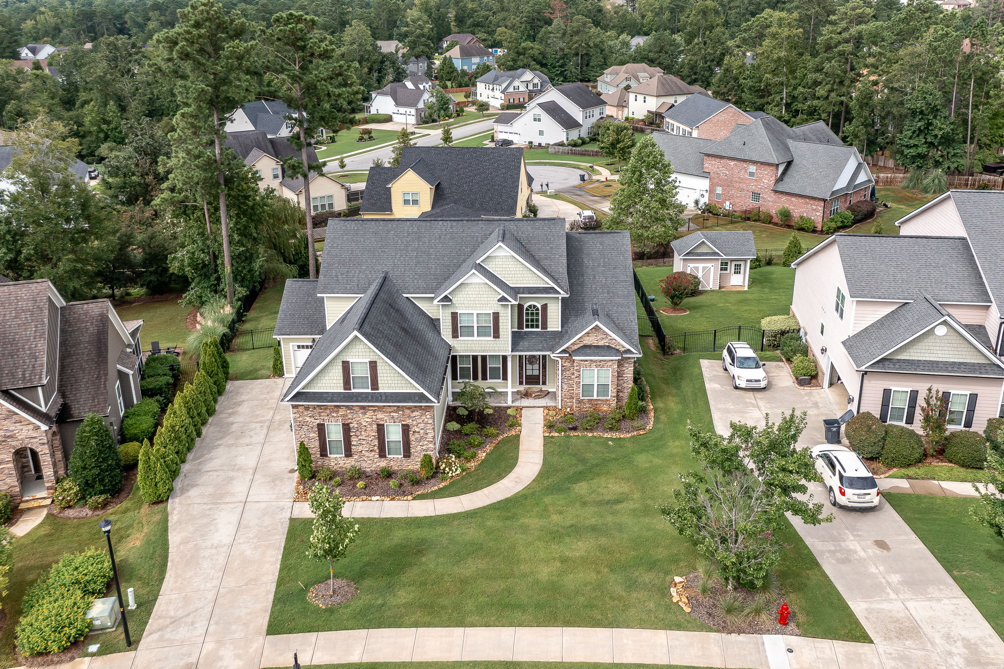 Aerial View Of Home