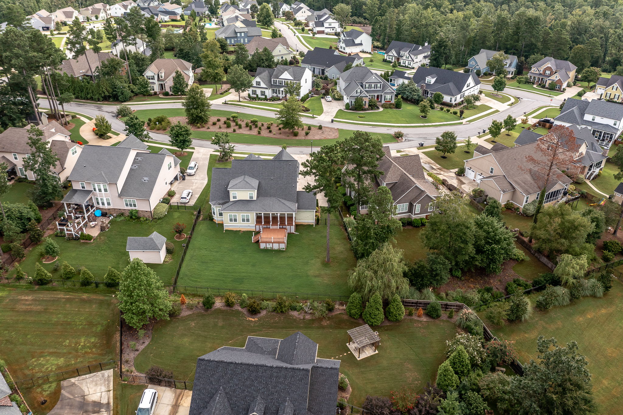 Aerial View Of Home