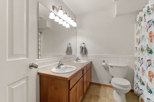 Downstairs Full Bathroom with Dual-sinks