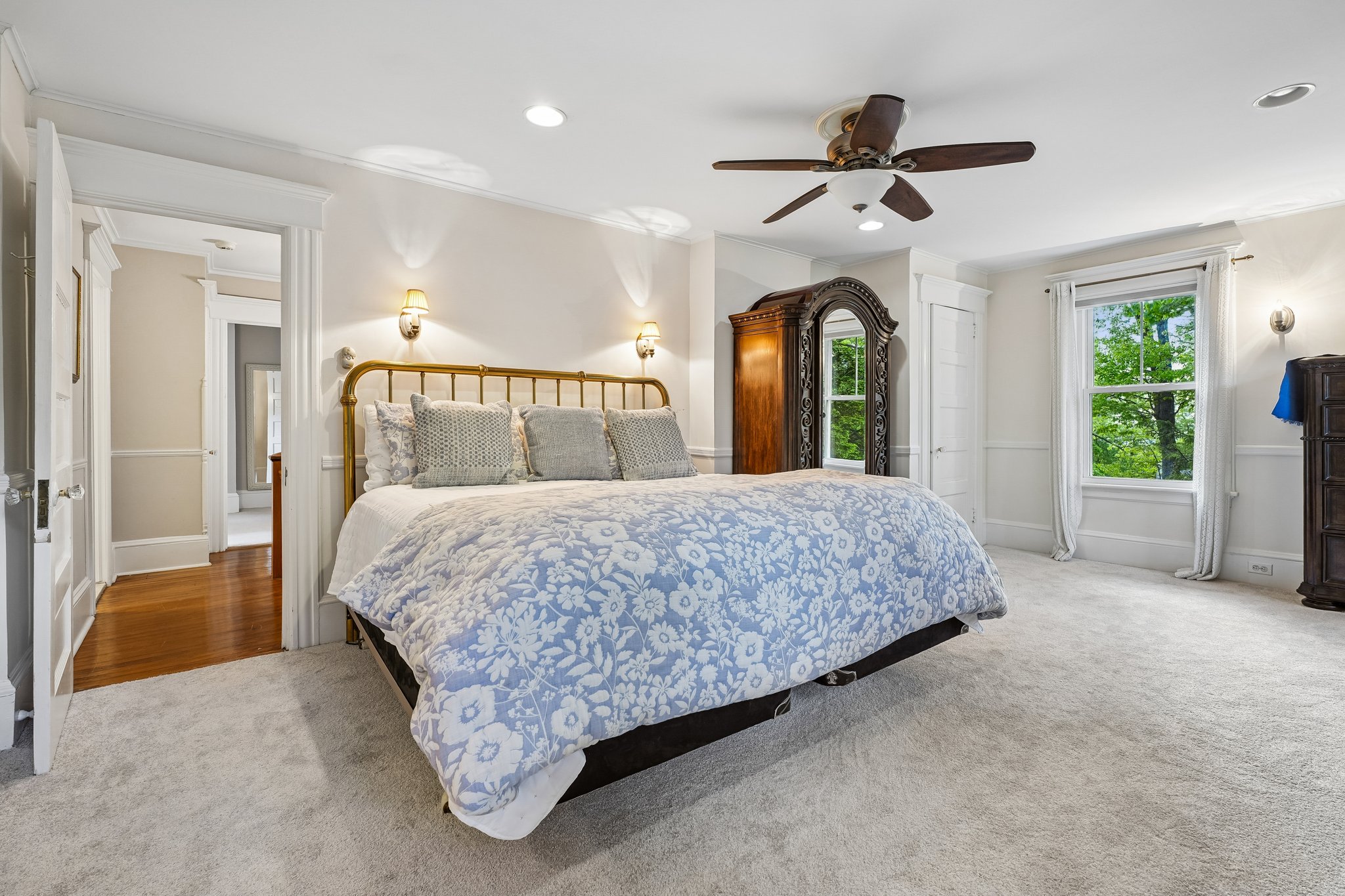2nd floor corner primary bedroom.