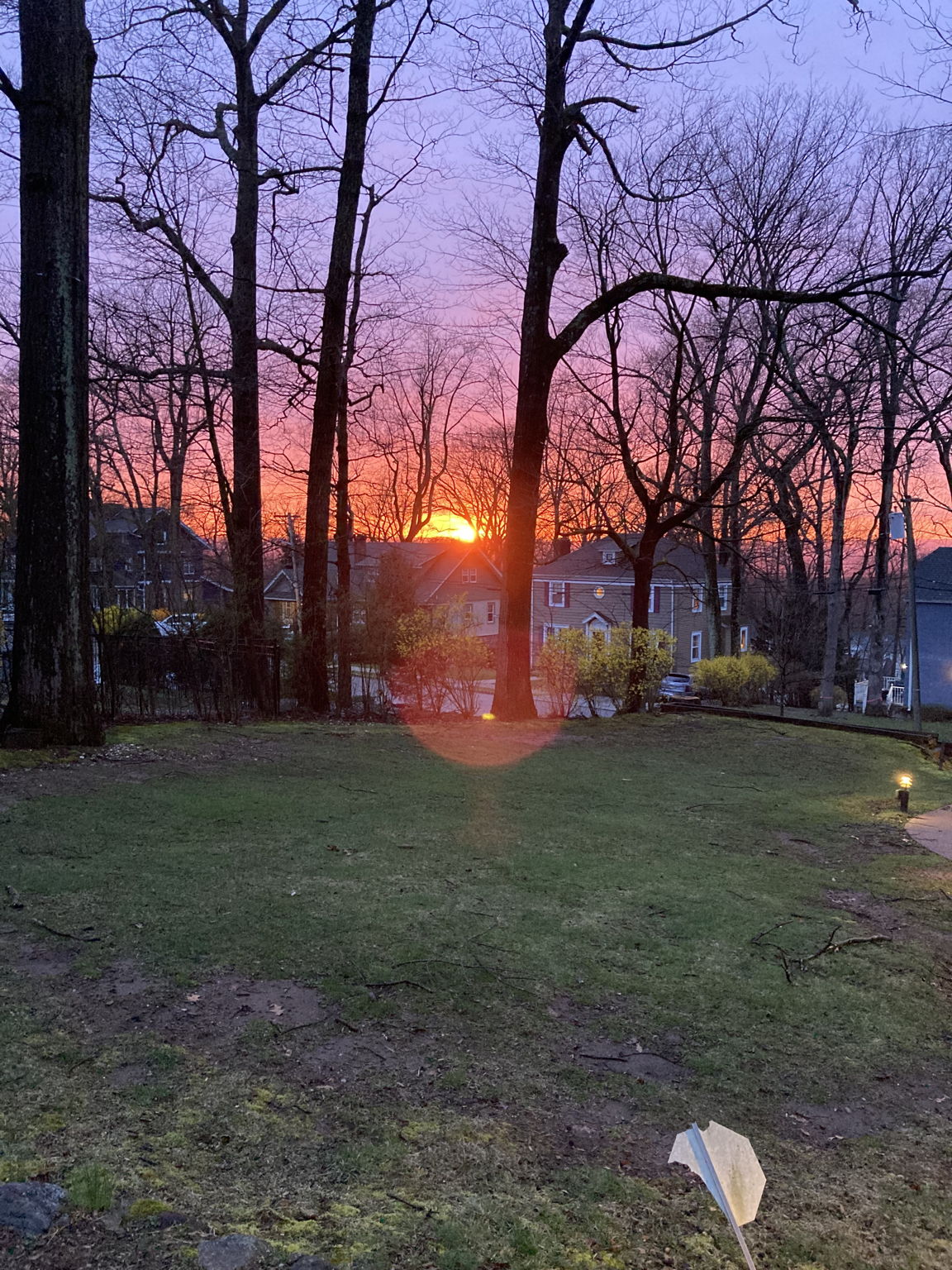 Sunset from the front porch.