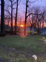 Sunset from the front porch.