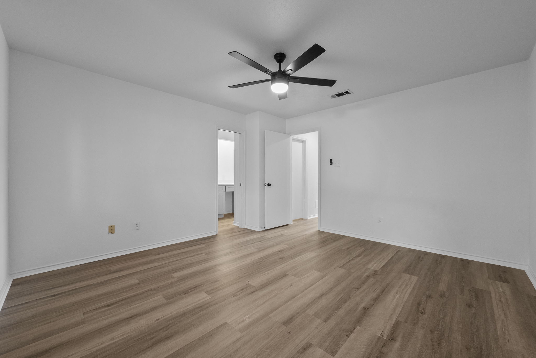 Primary bedroom on main level.