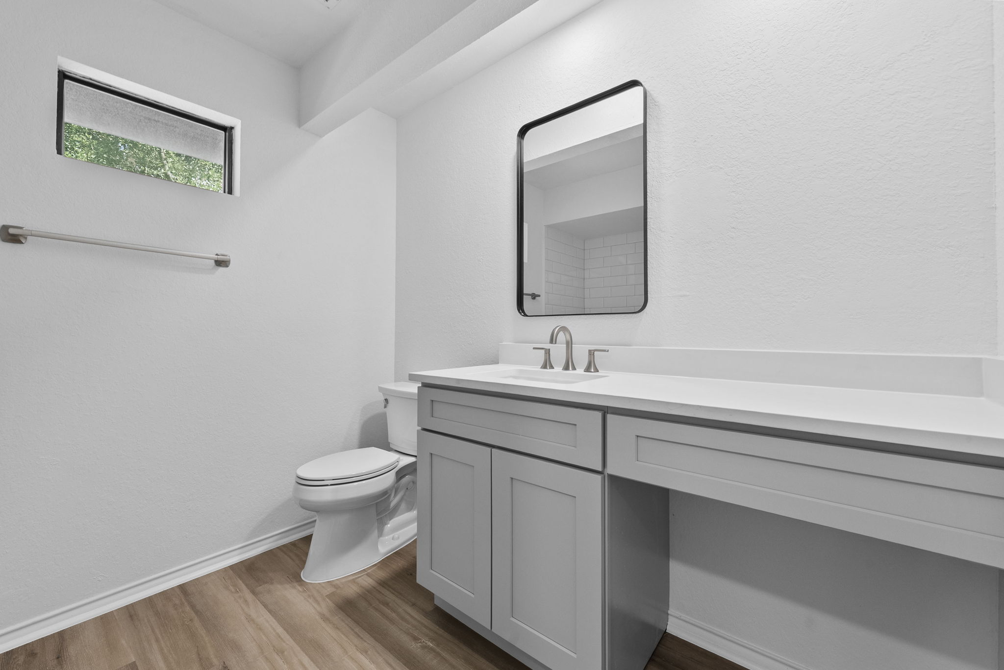 Primary bathroom on main level.