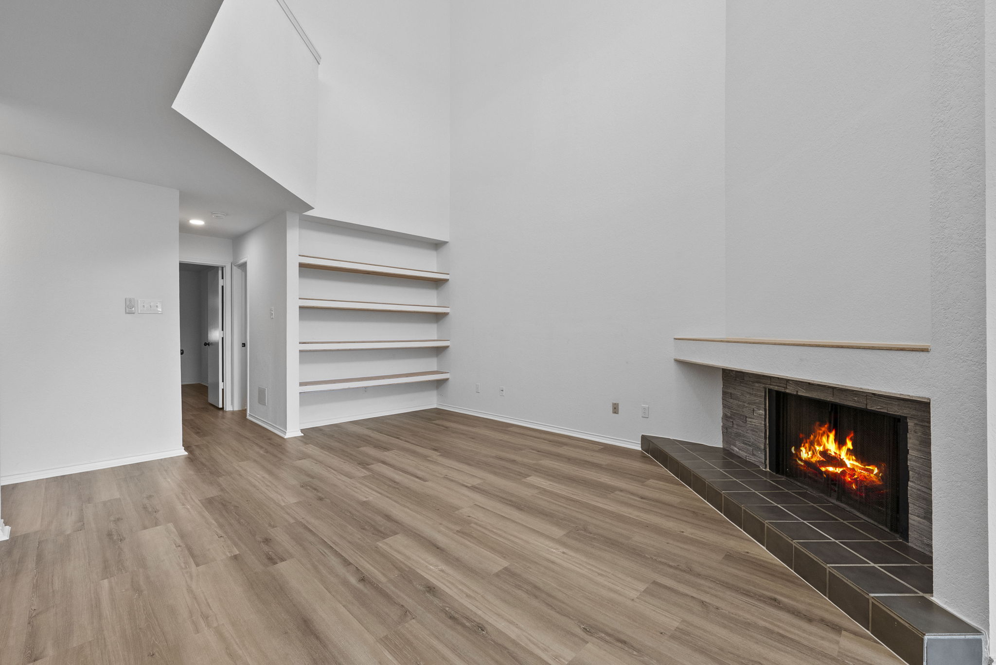 Warm and welcoming living area with lots of natural light.