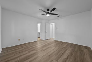 Primary bedroom on main level.