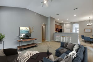 Virtually Staged Family Room