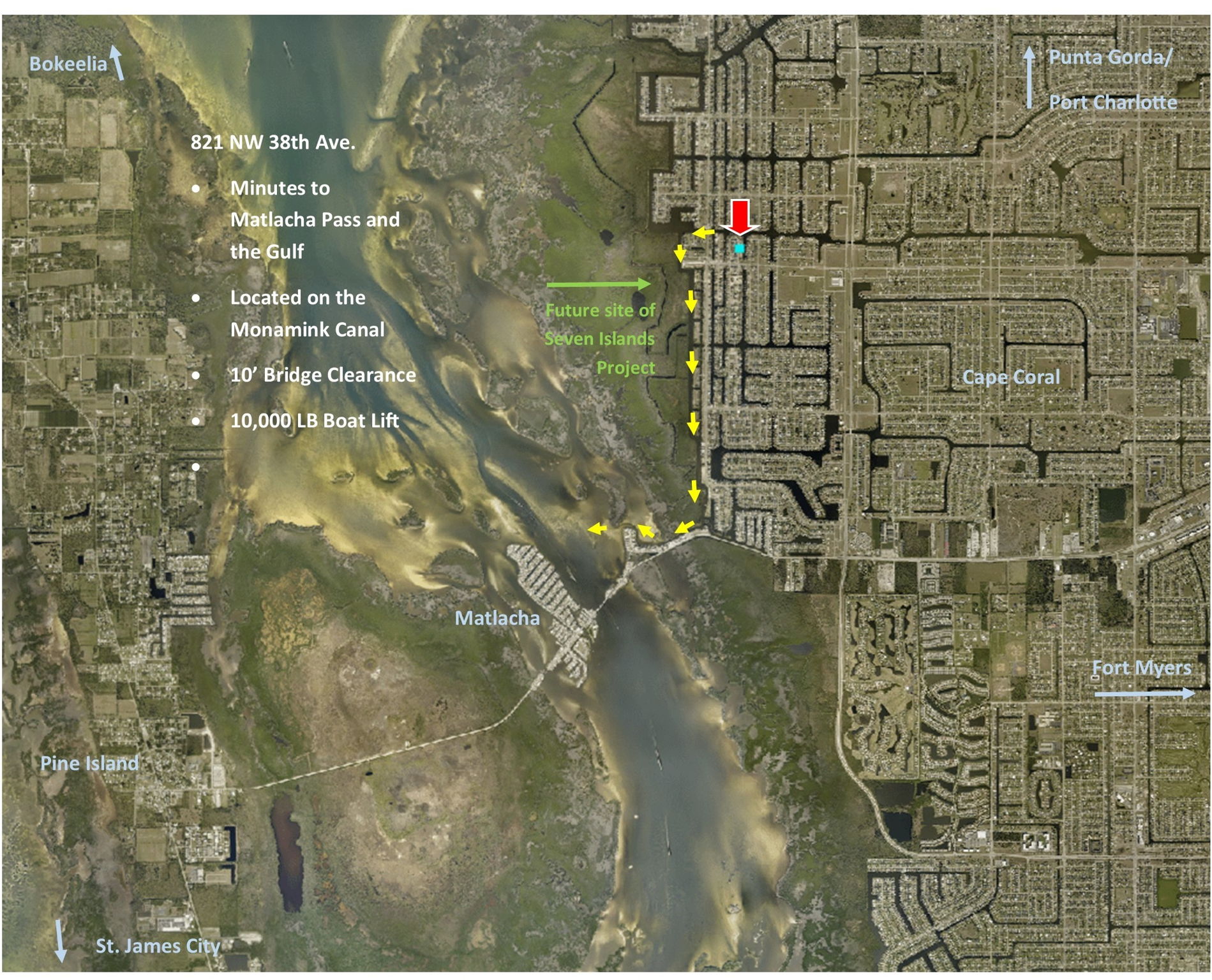 Map of 821 NW 38th Ave.