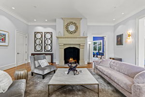 Formal Living Room w/Wood-burning Fireplace