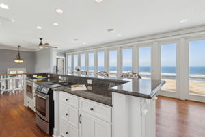 ... and sleek white cabinetry ...