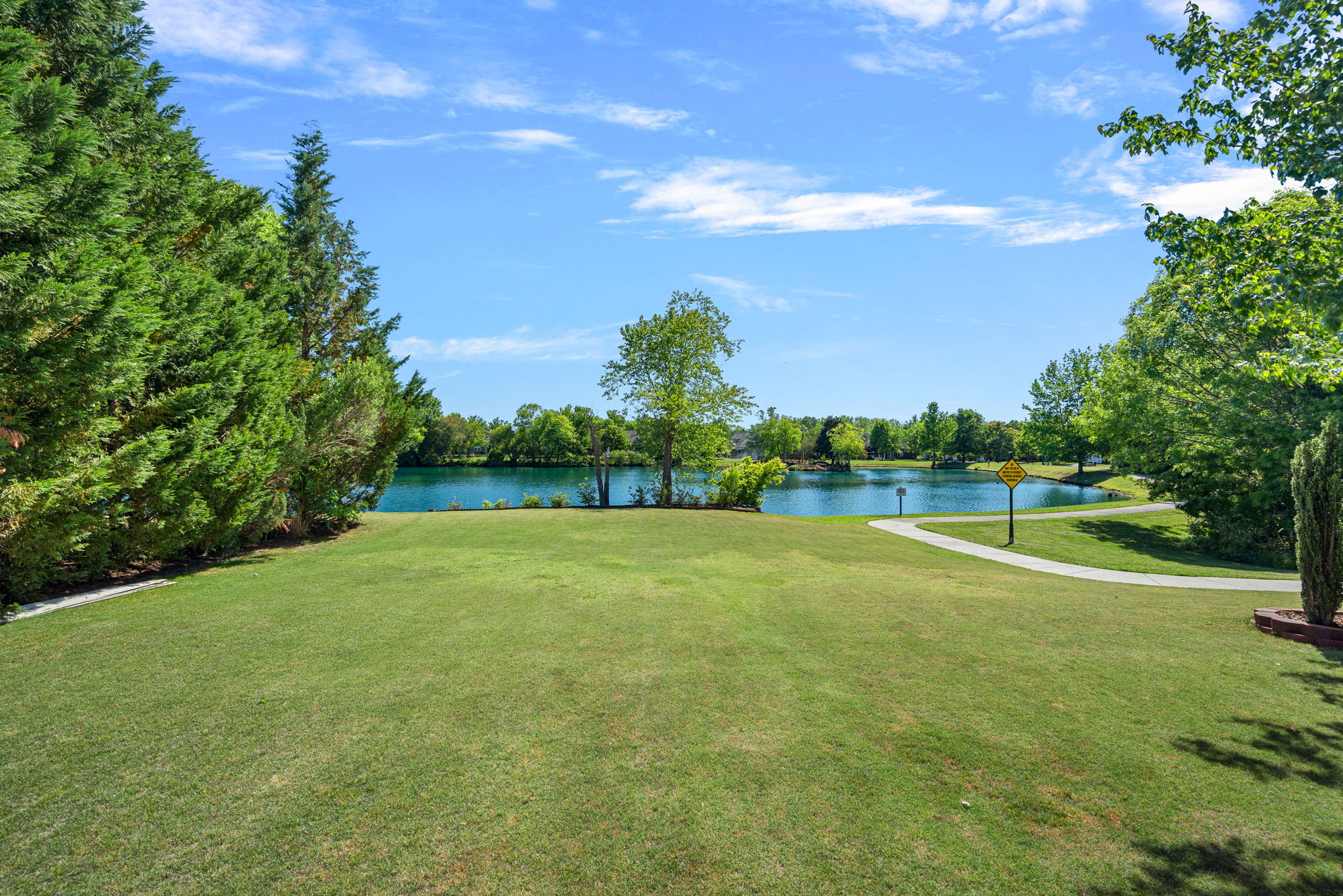Rear Yard View of Pond
