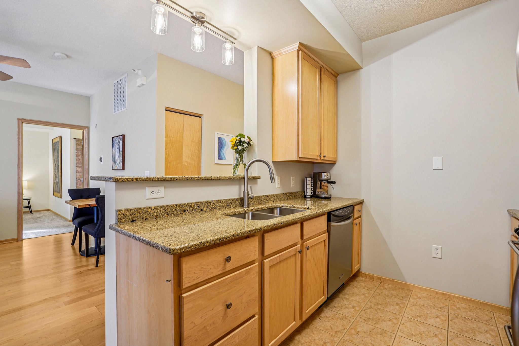 Kitchen with dishwasher